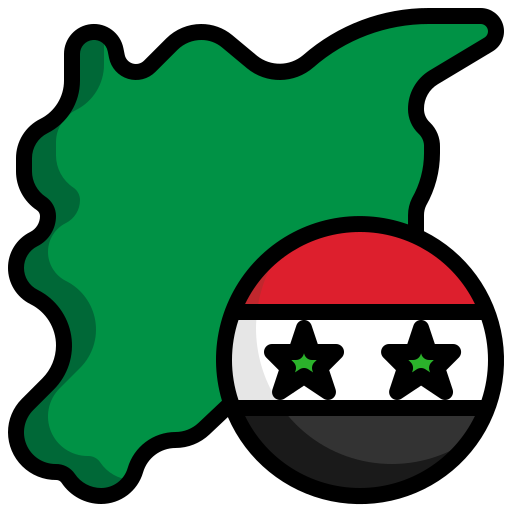 syria Surang Lineal Color ikona