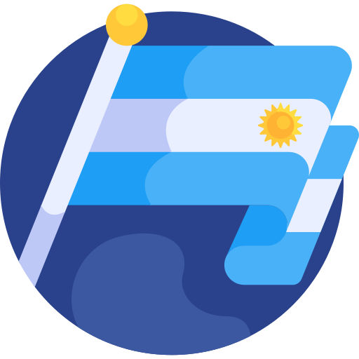 Аргентина Detailed Flat Circular Flat иконка