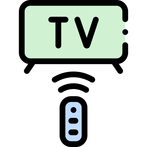 テレビモニター Detailed Rounded Lineal color icon