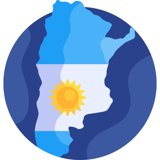 argentina Detailed Flat Circular Flat icona