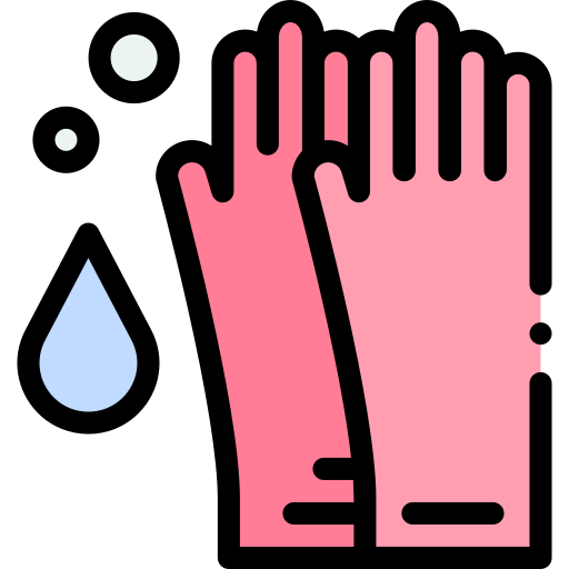 rękawiczki do czyszczenia Detailed Rounded Lineal color ikona