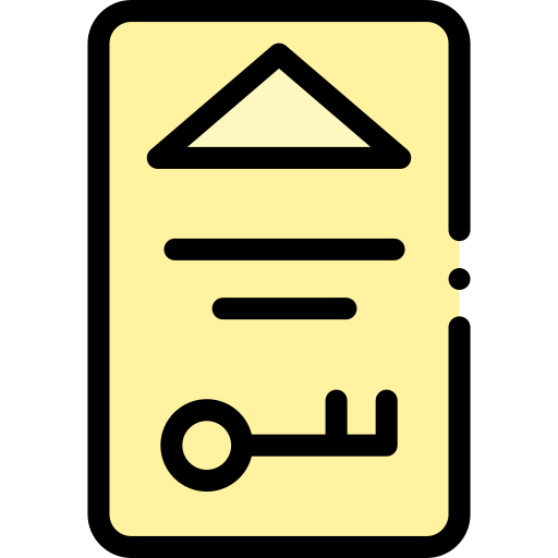Room key Detailed Rounded Lineal color icon