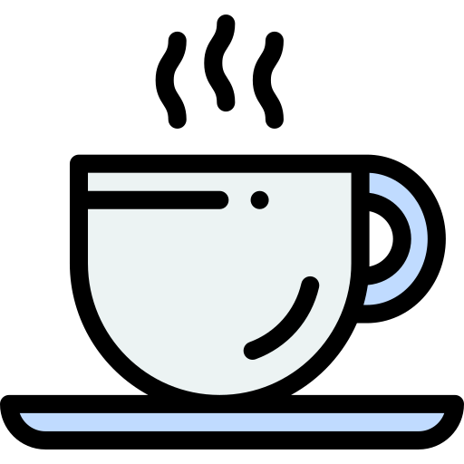 커피 머그 Detailed Rounded Lineal color icon