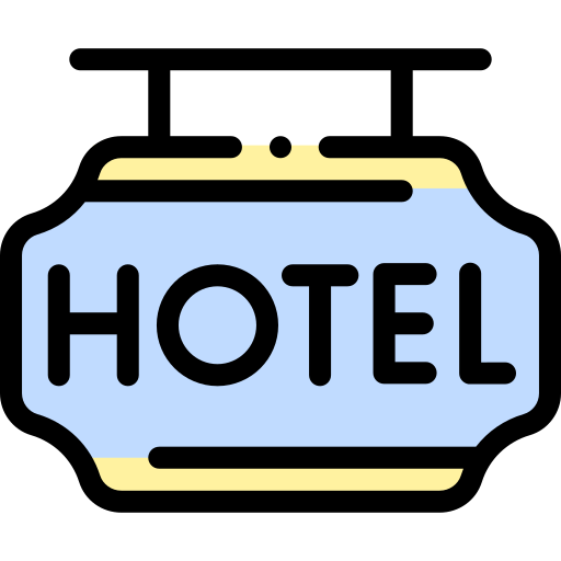 hotel Detailed Rounded Lineal color ikona