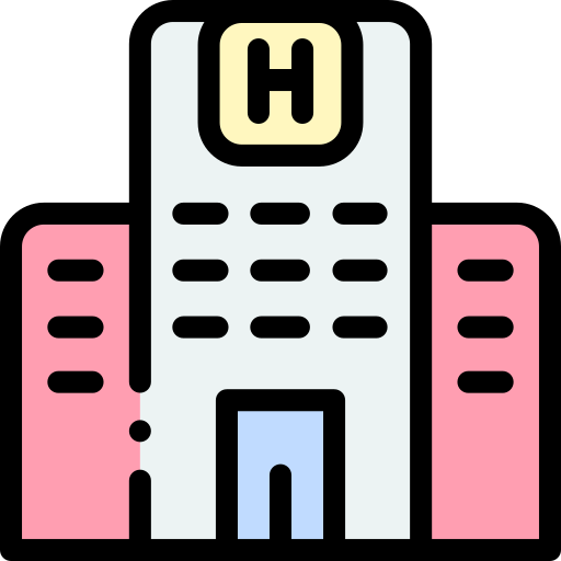 Hotel Detailed Rounded Lineal color icon