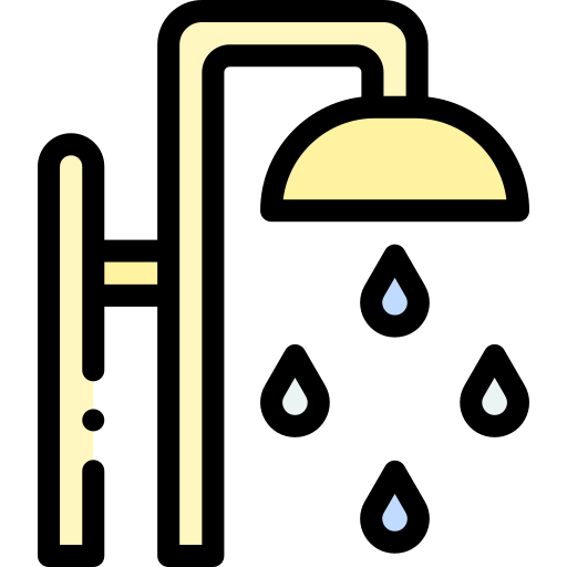 Shower Detailed Rounded Lineal color icon