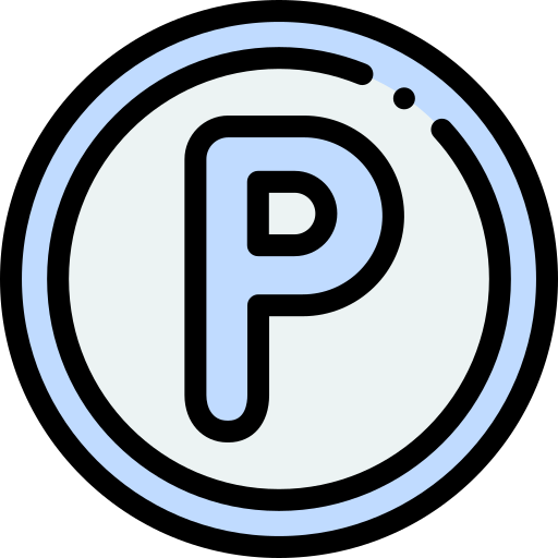 señal de estacionamiento Detailed Rounded Lineal color icono
