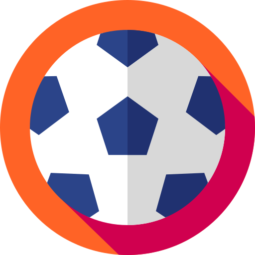 Football Flat Circular Flat icon