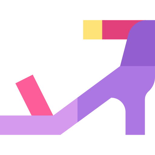 High heels Basic Straight Flat icon