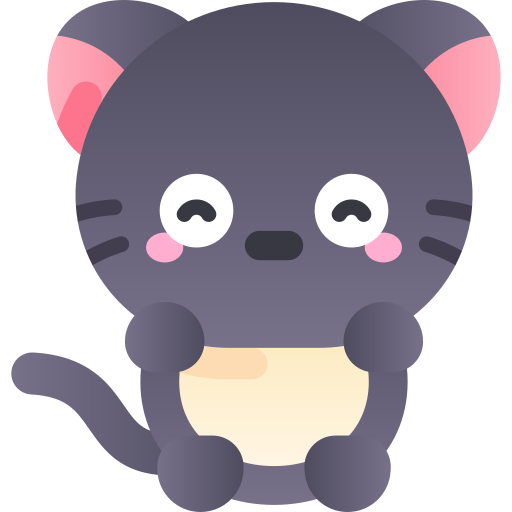 고양이 Kawaii Star Gradient icon