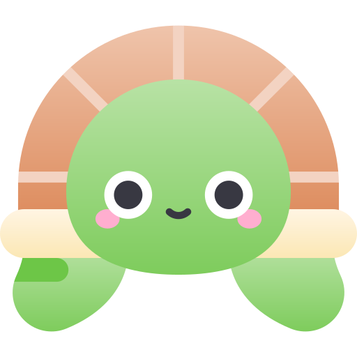Черепаха Kawaii Star Gradient иконка