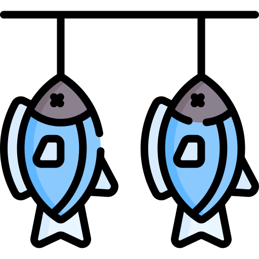 suszona ryba Special Lineal color ikona