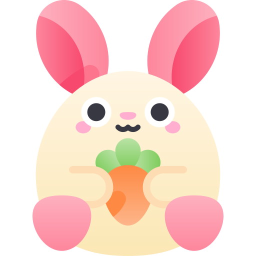 Rabbit Kawaii Star Gradient icon