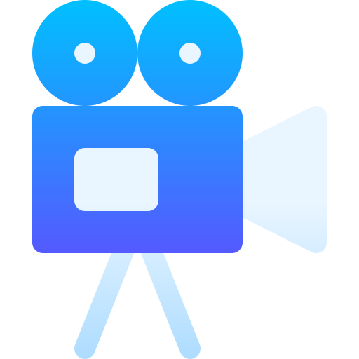 camara de video Basic Gradient Gradient icono
