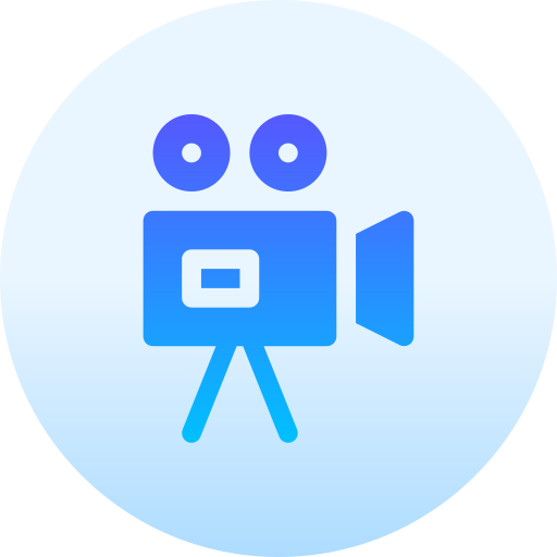 videocamera Basic Gradient Circular icona