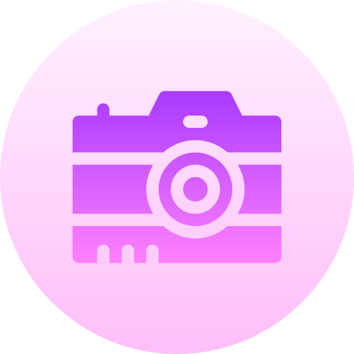 fotocamera Basic Gradient Circular icona