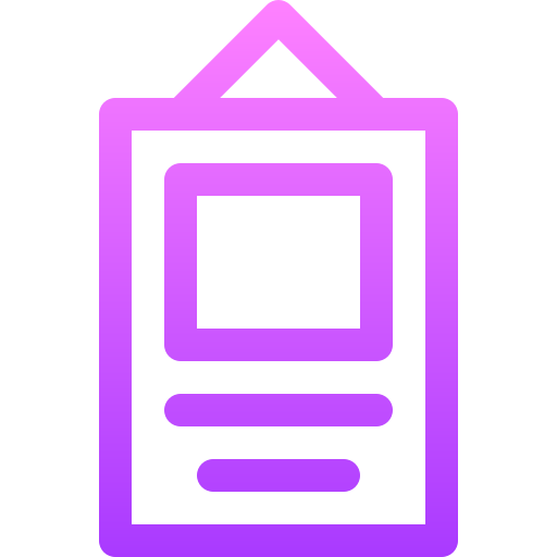 manifesto Basic Gradient Lineal color icona