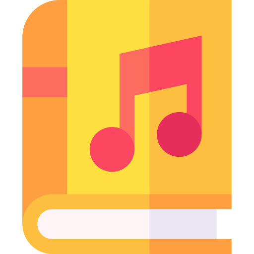 Music book Basic Straight Flat icon