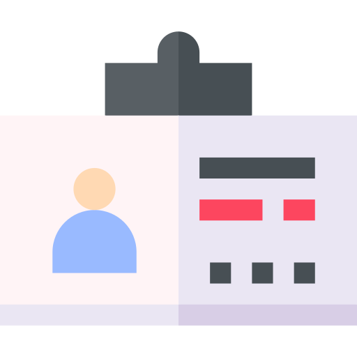tarjeta de biblioteca Basic Straight Flat icono