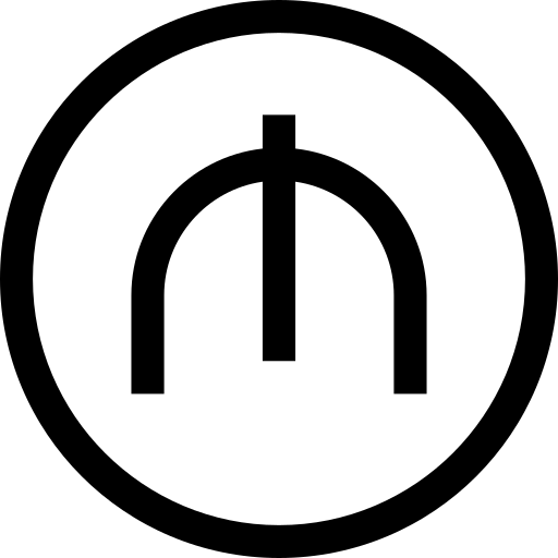 manat Basic Straight Lineal Icône