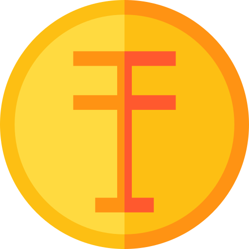 tenge Basic Straight Flat ikona