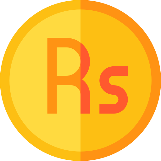 rupie Basic Straight Flat icon