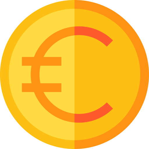 euro Basic Straight Flat icon