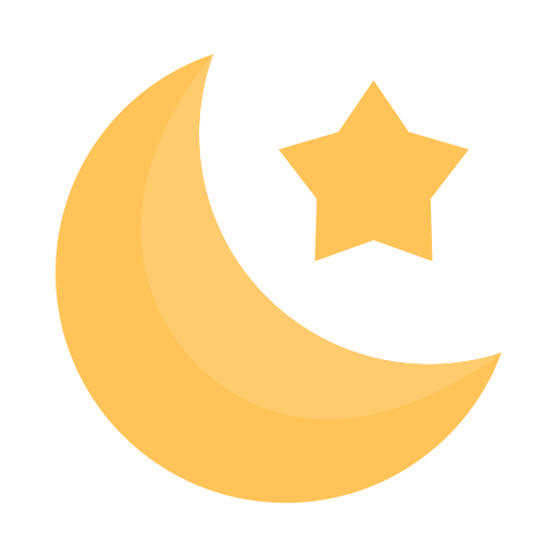 Moon and stars Generic Flat icon
