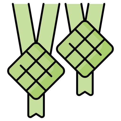 ketupat Generic Outline Color icon