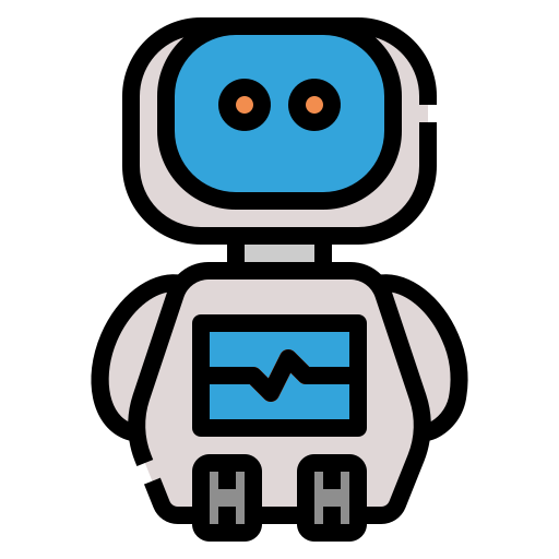 robot Generic Outline Color icono