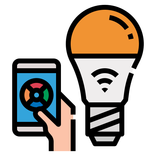Smart light Generic Outline Color icon