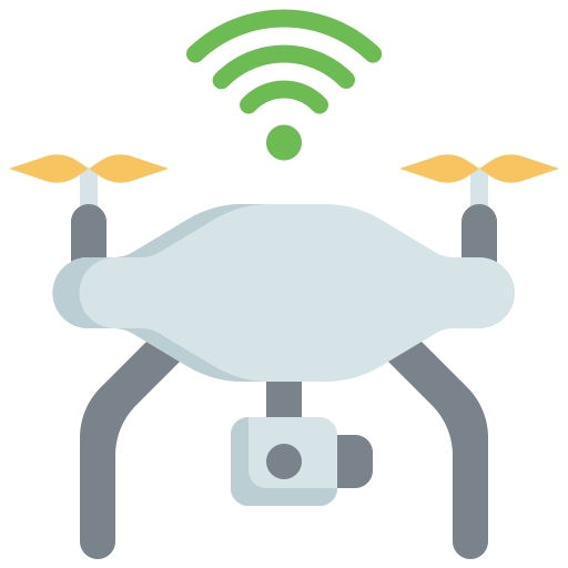 inteligentny dron Generic Flat ikona