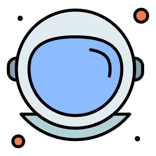 hełm astronauty Generic Outline Color ikona