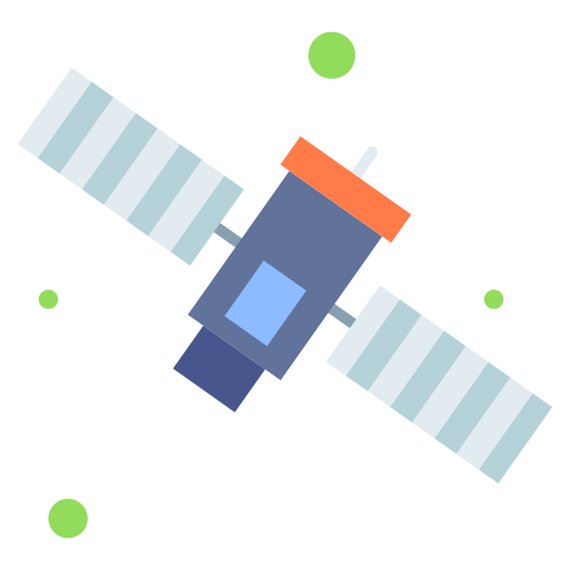 satelita kosmiczny Generic Flat ikona