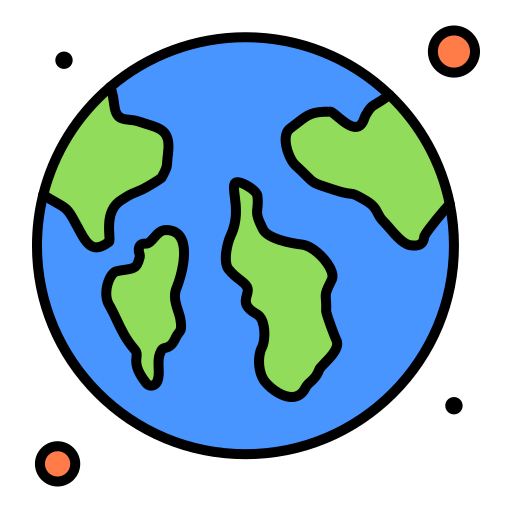 Земля Generic Outline Color иконка