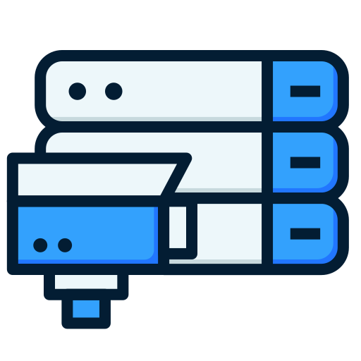 server Generic Outline Color icon