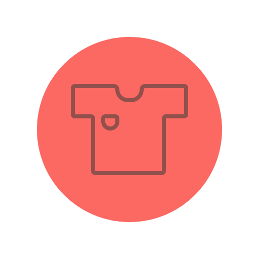 camisa deportiva Generic Flat icono