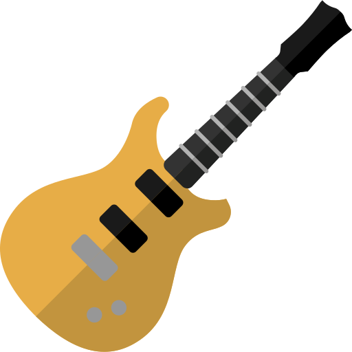 guitare électrique Generic Flat Icône
