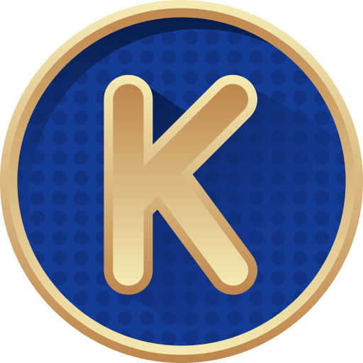 litera k Generic Circular ikona