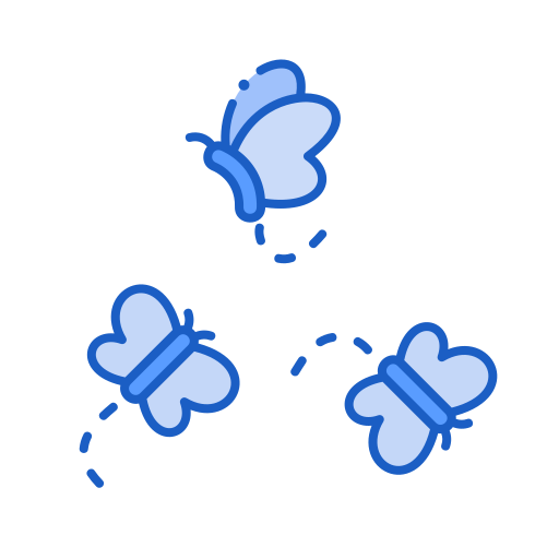 蝶 Generic Blue icon