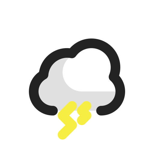 burza z piorunami Generic Color Omission ikona
