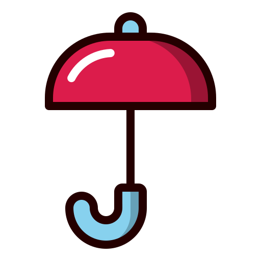 傘 Generic Outline Color icon