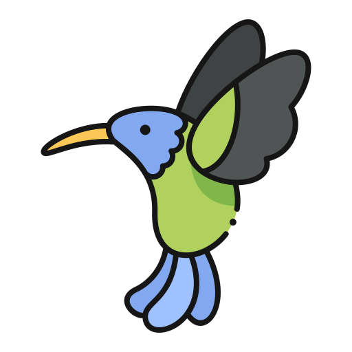 colibrì Generic Outline Color icona