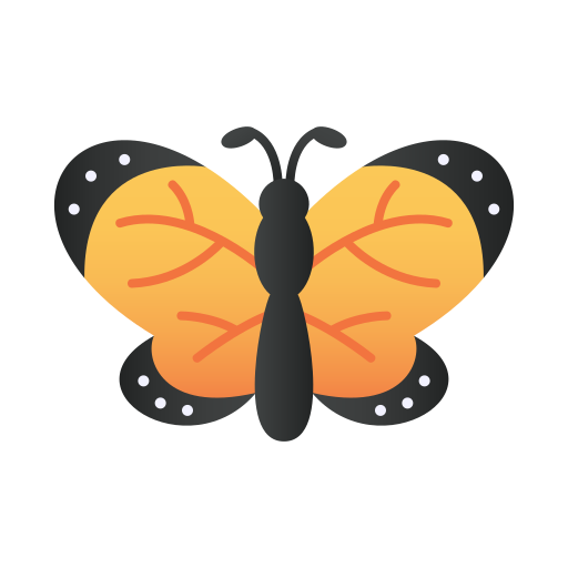 vlinder Generic Flat Gradient icoon