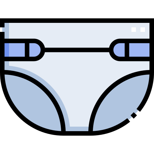 Diaper Detailed Straight Lineal color icon