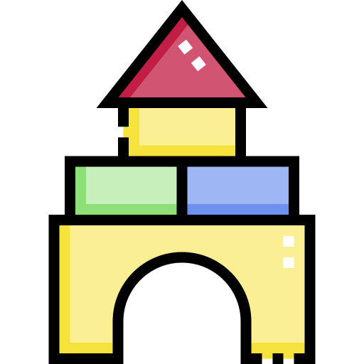 Bricks Detailed Straight Lineal color icon