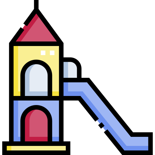 Playground Detailed Straight Lineal color icon