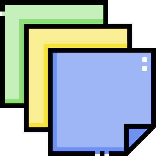 papier Detailed Straight Lineal color icon