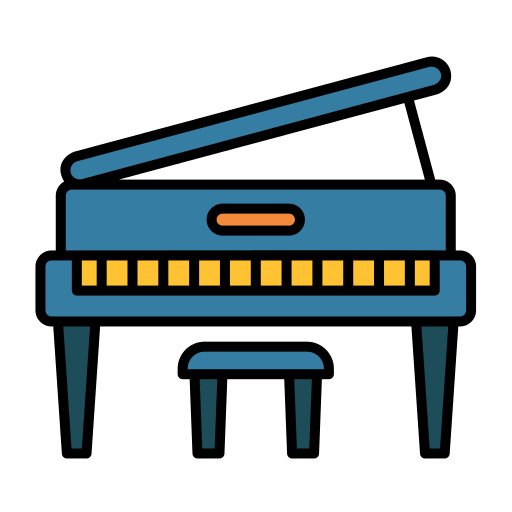 Piano Generic Outline Color icon