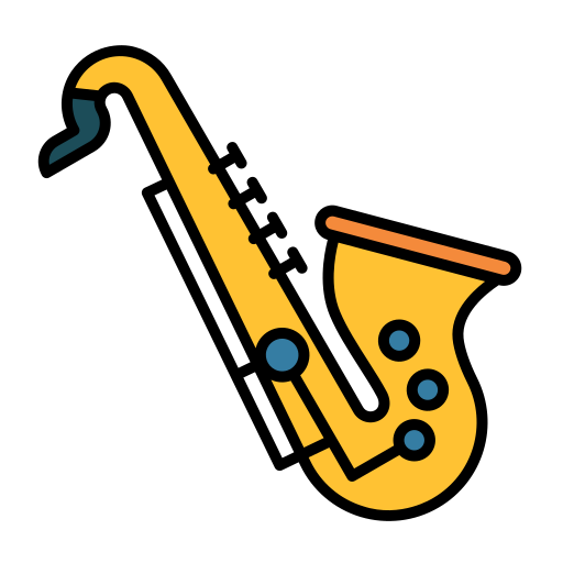 saxofone Generic Outline Color Ícone